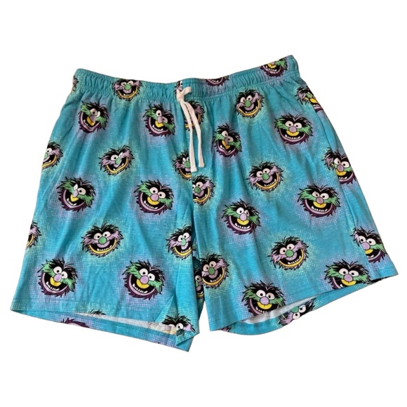 💗❤️💗 Disney Muppets ANIMAL Pajama Lounge Shorts NWT Size M UNISEX - Picture 2 of 4